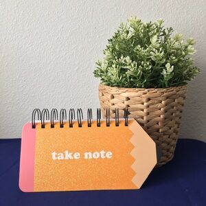 Novelty Spiral Glitter Pencil Notepad